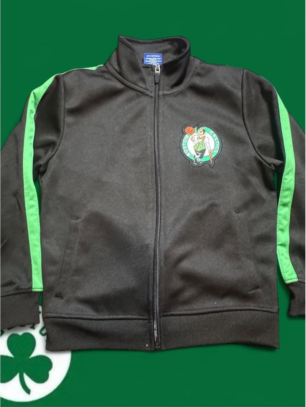 Boston Celtics Black Track Jacket